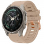 Tech-Protect Silikon-Uhrenarmband für Garmin Fenix 5s / 5s Plus / 6s / 6s Pro / 7s / 8 / 9 / 9 Pro 43 mm, Walnut