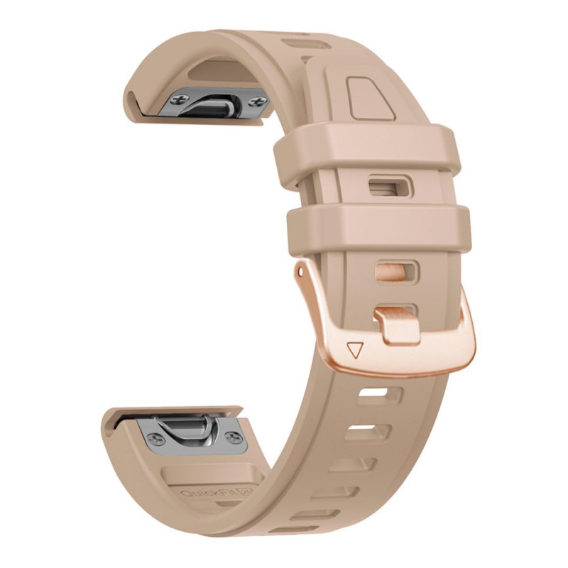 Tech-Protect Silikon-Uhrenarmband für Garmin Fenix 5s / 5s Plus / 6s / 6s Pro / 7s / 8 / 9 / 9 Pro 43 mm, Walnut