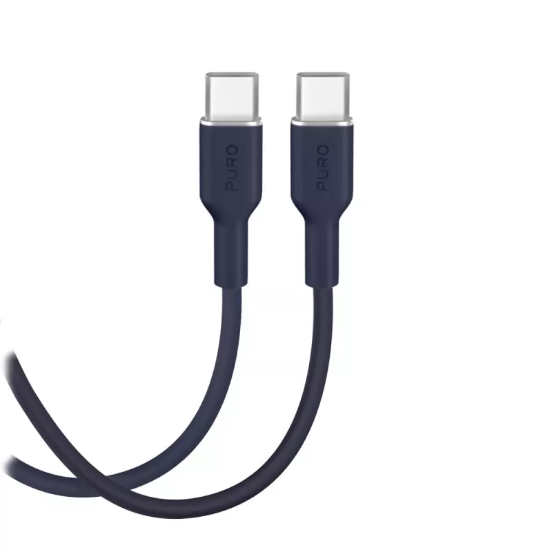 Puro Icon 60W USB-C-auf-USB-C-Kabel 1,5 m, Navy Blue