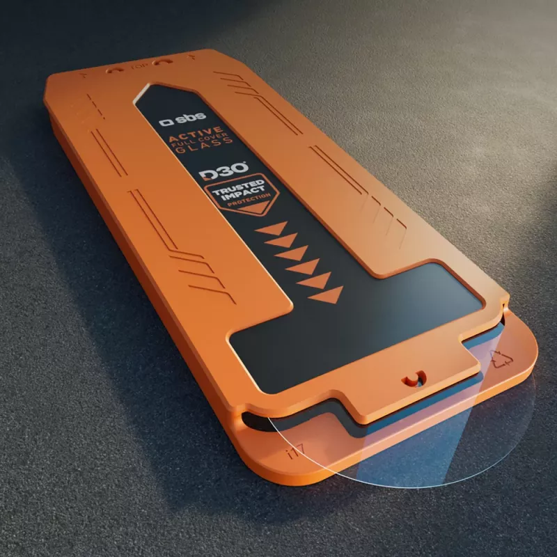 SBS D3O Panzerglas mit Applikator für iPhone 17 Pro (1 Stk.)
