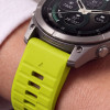 Tech-Protect Silikon-Armband für Garmin Fenix 5 / 6 / 6 Pro / 7 / 8 / 8 Pro / E / 9 / 9 Pro 47 mm, Volt Lime