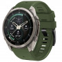 Tech-Protect Silikon-Uhrenarmband für Garmin Fenix 5 / 6 / 6 Pro / 7 / 8 / 8 Pro / E / 9 / 9 Pro 47 mm, Military Green