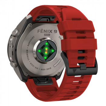 Tech-Protect Silikon-Uhrenarmband für Garmin Fenix 5 / 6 / 6 Pro / 7 / 8 / 8 Pro / E / 9 / 9 Pro 47 mm, Crimson Red
