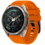 Tech-Protect Silikon-Uhrenarmband für Garmin Fenix 5 / 6 / 6 Pro / 7 / 8 / 8 Pro / E / 9 / 9 Pro 47 mm, Signal Orange