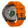 Tech-Protect Silikon-Uhrenarmband für Garmin Fenix 5 / 6 / 6 Pro / 7 / 8 / 8 Pro / E / 9 / 9 Pro 47 mm, Signal Orange