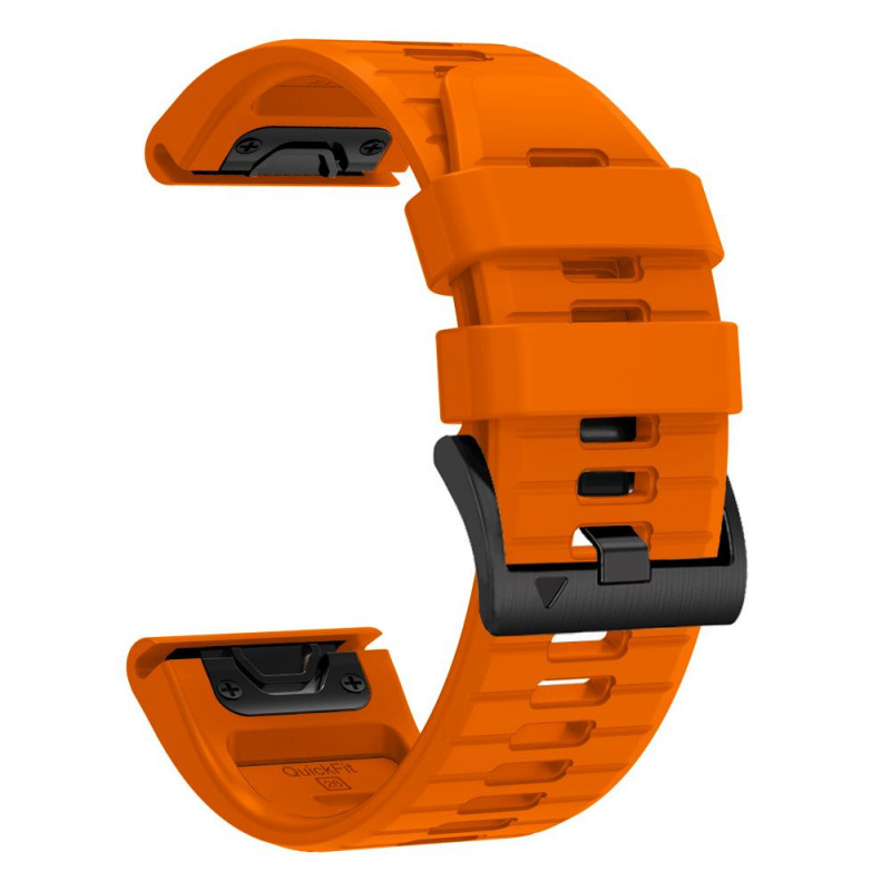 Tech-Protect Silikon-Uhrenarmband für Garmin Fenix 5 / 6 / 6 Pro / 7 / 8 / 8 Pro / E / 9 / 9 Pro 47 mm, Signal Orange