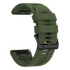 Tech-Protect Silikon-Uhrenarmband für Garmin Fenix 5 / 6 / 6 Pro / 7 / 8 / 8 Pro / E / 9 / 9 Pro 51 mm, Military Green