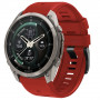 Tech-Protect Silikon-Armband für Garmin Fenix 5 / 6 / 6 Pro / 7 / 8 / 8 Pro / E / 9 / 9 Pro 51 mm, Crimson Red