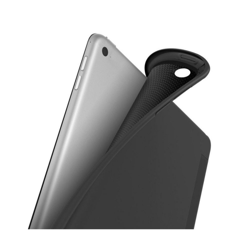 Tech-Protect Smartcase THP263BLK Hülle für Apple iPad 10.2 (2019/2020, 7./8. Generation), Schwarz