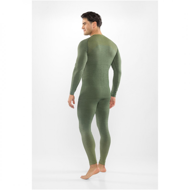 Viking Altis Man Set Herren-Merino-Unterwäscheset, dunkelgrün, M