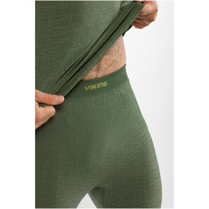 Viking Altis Man Set Herren-Merino-Unterwäscheset, dunkelgrün, M