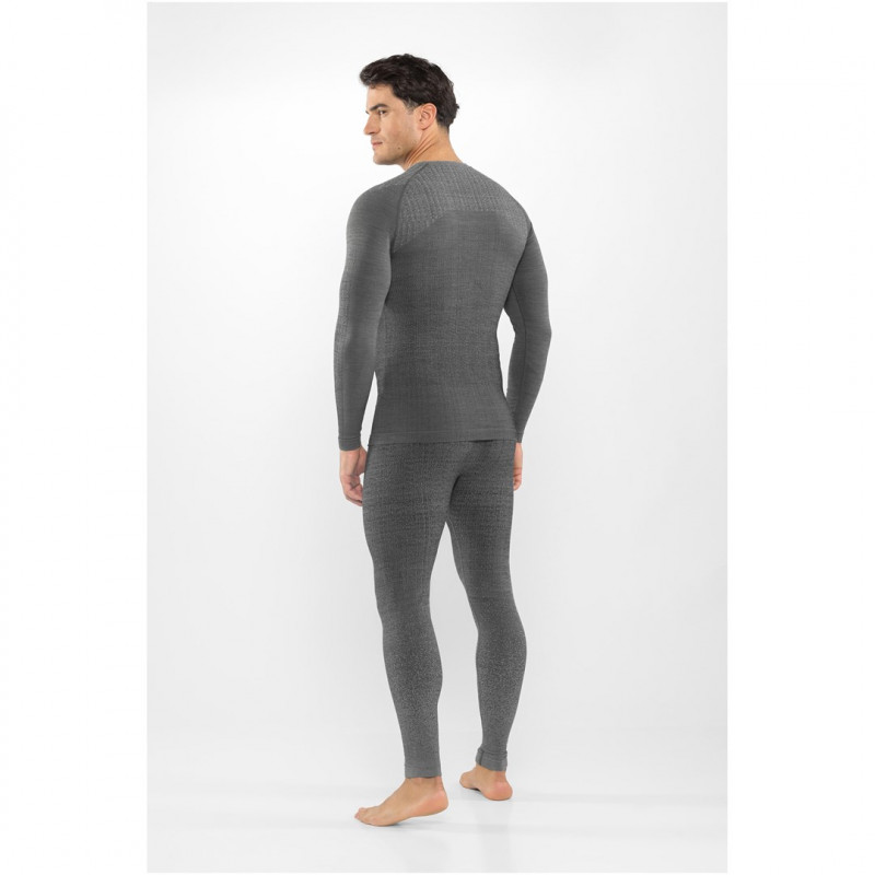 Viking Altis Man Set Herren-Merinounterwäsche-Set, schwarz, M