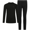 Viking Meriboo Man Set Herren-Merino-Unterwäscheset, schwarz, M