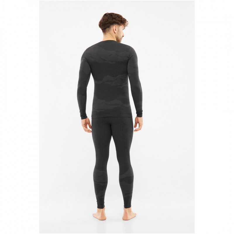 Viking Meriboo Man Set Herren-Merino-Unterwäscheset, schwarz, XL
