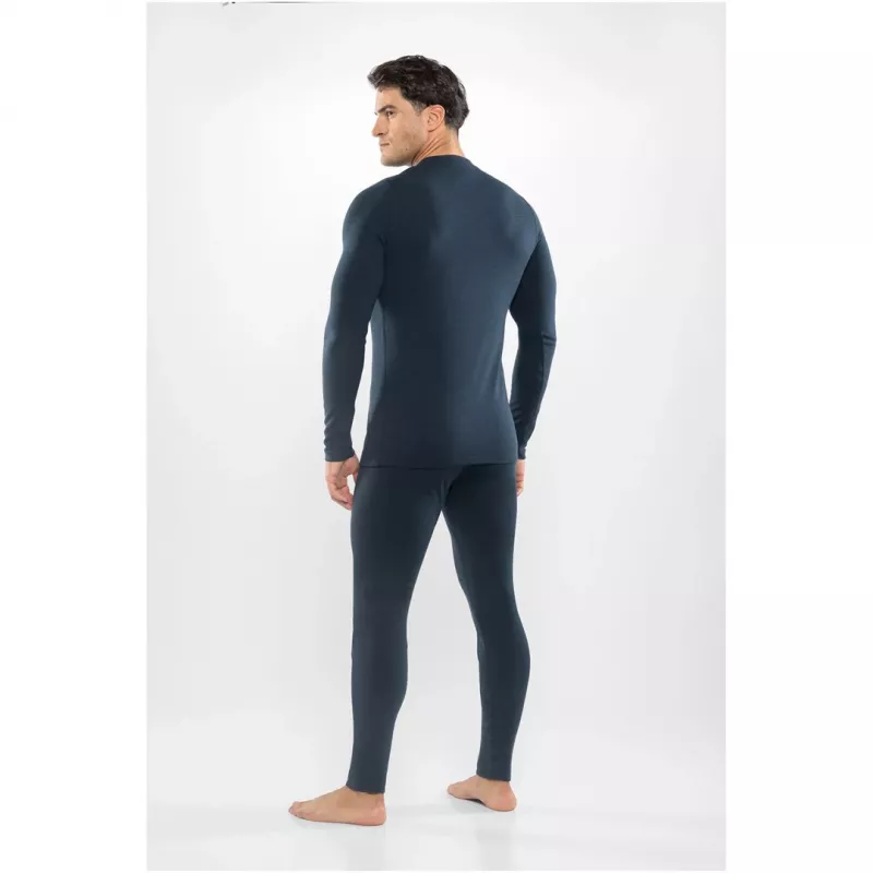 Viking Meriboo Man Set Herren-Merinounterwäsche-Set, navy, L
