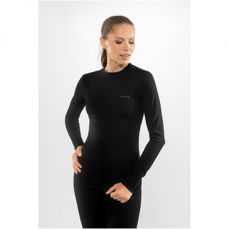 Viking Meriboo Lady Set Merino Damen-Baselayer-Set, schwarz, S