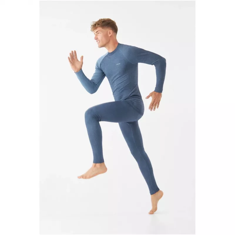 Viking Meriboo Man Set Herren-Merinounterwäsche-Set, navy, M