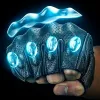 Rockbros 16220006005 Motorradhandschuhe aus Kunstleder, Größe XXL, schwarz
