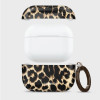 Tech-Protect Lamano Hülle für Apple AirPods Pro 3 mit Karabiner, Exotic Touch (Black and Brown)