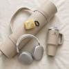 Tech-Protect Lamano Hülle für Apple AirPods Pro 3 mit Karabiner, Lemon Haze (Gelb und Weiß)