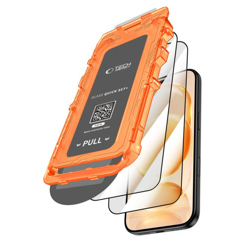 Tech-Protect Quick Set+ Panzerglas für Apple iPhone 17 Pro Max / 18 Pro Max, Schwarz (2 Stk.)