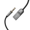 Tech-Protect Ultraboost AU04 Bluetooth 6.0 Audioadapter mit AUX 3,5 mm, Grau
