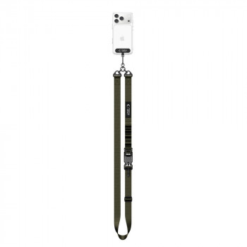Tech-Protect C9S Rope Crossbody Handyband, Nylon, 91–140 cm, Army Green