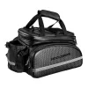 Rockbros A6-6 Fahrrad-Gepäckträgertasche, 35 l, mit ausklappbaren Taschen, schwarz