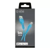 SBS TECABLEUSBIP589A USB-A auf Lightning Kabel, 1 m, Blau