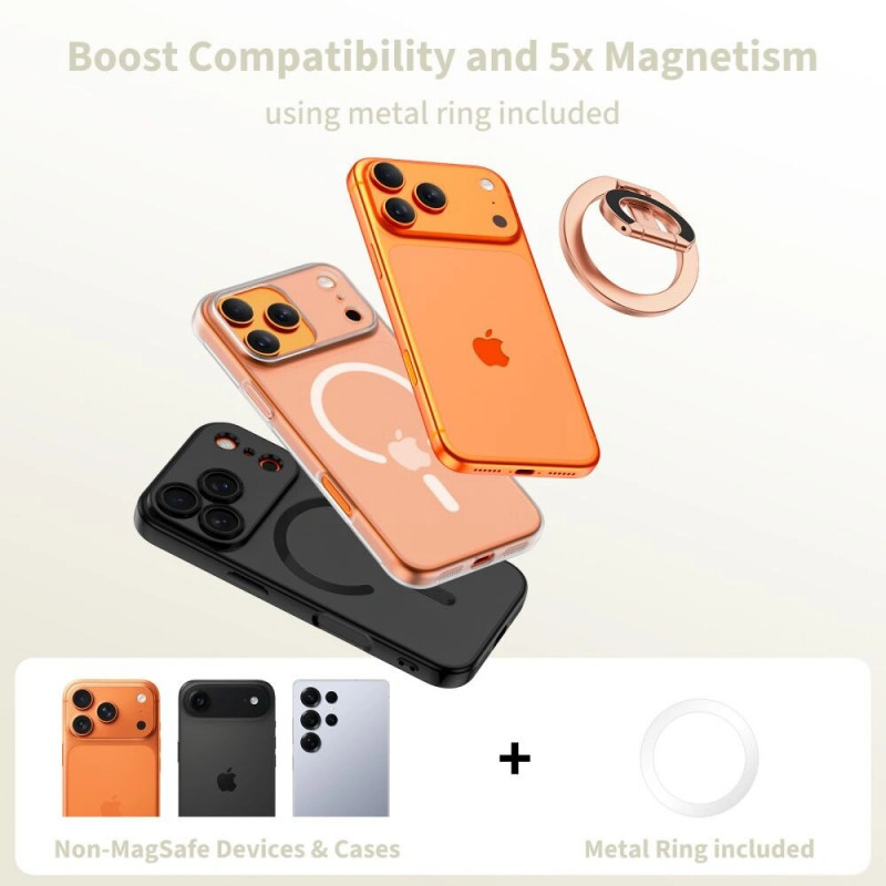 Tech-Protect MMR400 Lamano magnetischer MagSafe-Telefonring, Rose Gold