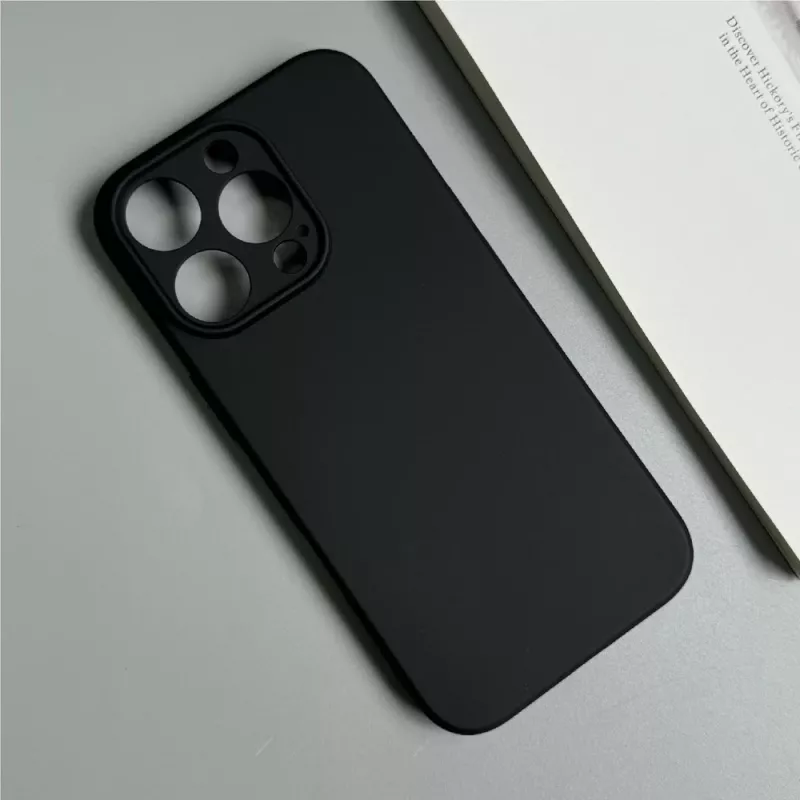 Hurtel Soft Case für iPhone 16 Pro Max, schwarz