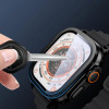 Tech-Protect Glass Ring gehärtetes Glas für Apple Watch Ultra 49 mm, Silber und Schwarz (2 Stk.)