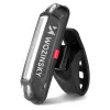 Wozinsky WSBLB2 Fahrradlicht-Set, vorne (400 lm) und hinten, schwarz