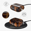 Tech-Protect Lamano Hülle für Apple AirPods Pro 3, Schwarz und Braun