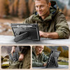 Tech-Protect Kevlar Pro Tablet-Hülle für Samsung Galaxy Tab S9 11.0 / S10 FE / S10 Lite 10.9 (X710 / X716B / X520 / X526 / X400 / X406B), Schwarz