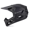Wozinsky Full-Face-Fahrradhelm mit abnehmbarem Visier, 60-62 cm, schwarz