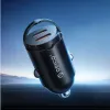 Orico MiniRing MR-30-2C 30W 2x USB-C Kfz-Ladegerät, Schwarz