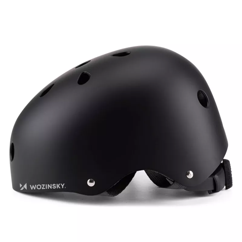 Wozinsky Leichter BMX-/Scooter-Helm, Größe S (48-52 cm), schwarz