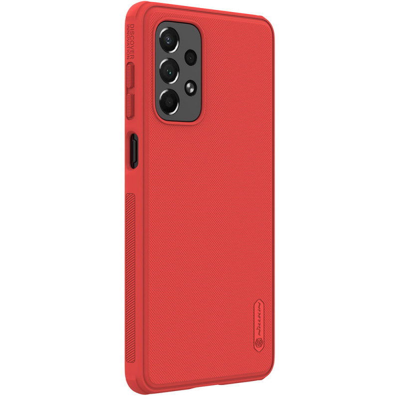Nillkin Super Frosted Shield Pro Hülle für Samsung Galaxy A73, Rot