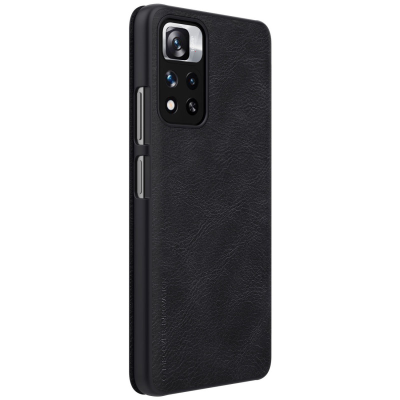 [CR] Nillkin Qin Hülle für Xiaomi Mi 11i HyperCharge / Redmi Note 11 Pro (China), Schwarz (Kundenrückläufer)