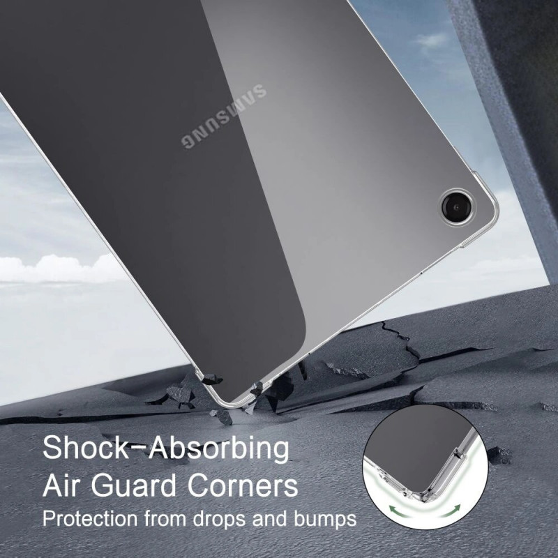 Tech-Protect FlexAir Tablet-Hülle für Samsung Galaxy Tab A9+ / A11+ 11.0 (X210 / X215 / X216 / X230 / X235 / X236), transparent