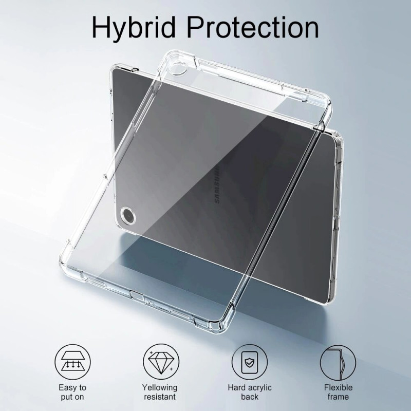 Tech-Protect FlexAir Tablet-Hülle für Samsung Galaxy Tab A9 / A11 8.7 (X110 / X115 / X133 / X135), transparent