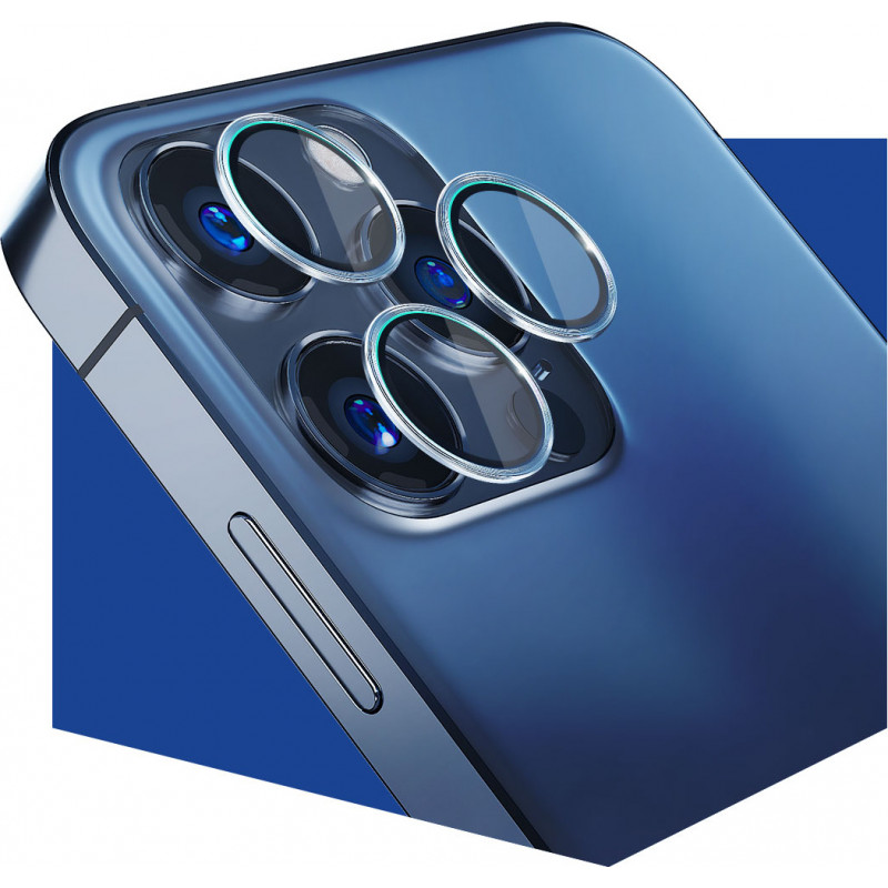 3MK Lens Protection Pro Apple iPhone 13 Pro / 13 Pro Max Kameraobjektivschutzglas, graphitgrau
