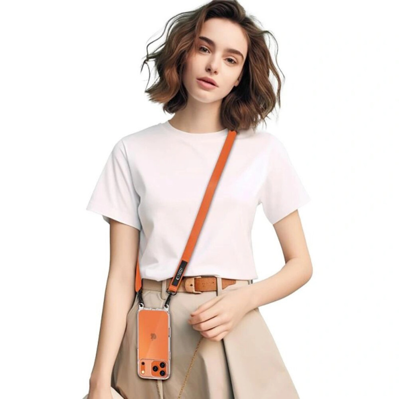 Tech-Protect C6S Rope Crossbody Handy-Umhängeband, Cosmic Orange