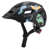 Wozinsky Kinder-MTB-Fahrradhelm mit abnehmbarem Visier, Größe XS (48-52 cm), schwarz