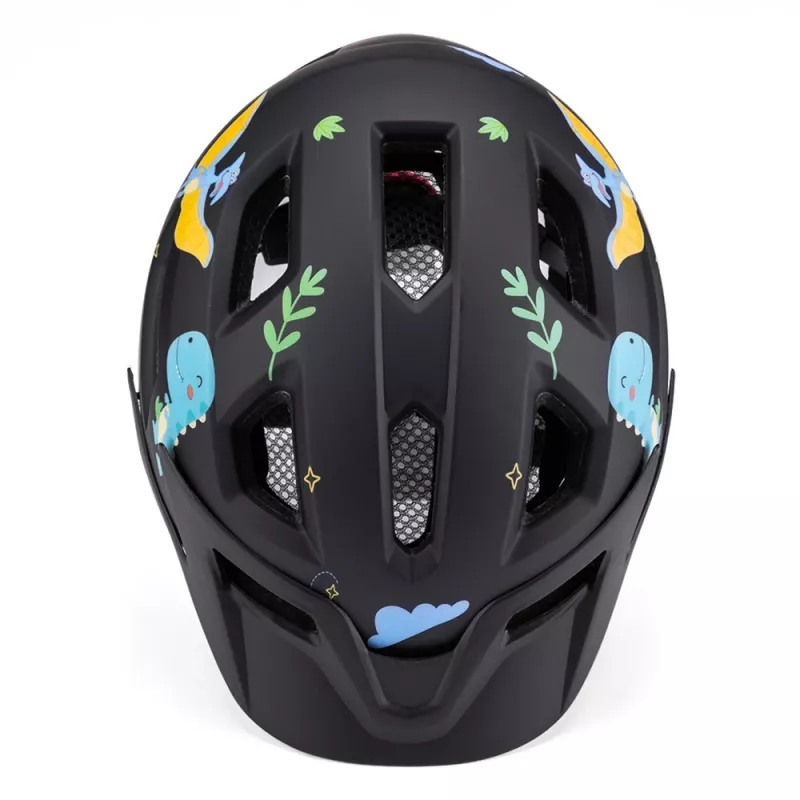 Wozinsky Kinder-MTB-Fahrradhelm mit abnehmbarem Visier, Größe XS (48-52 cm), schwarz