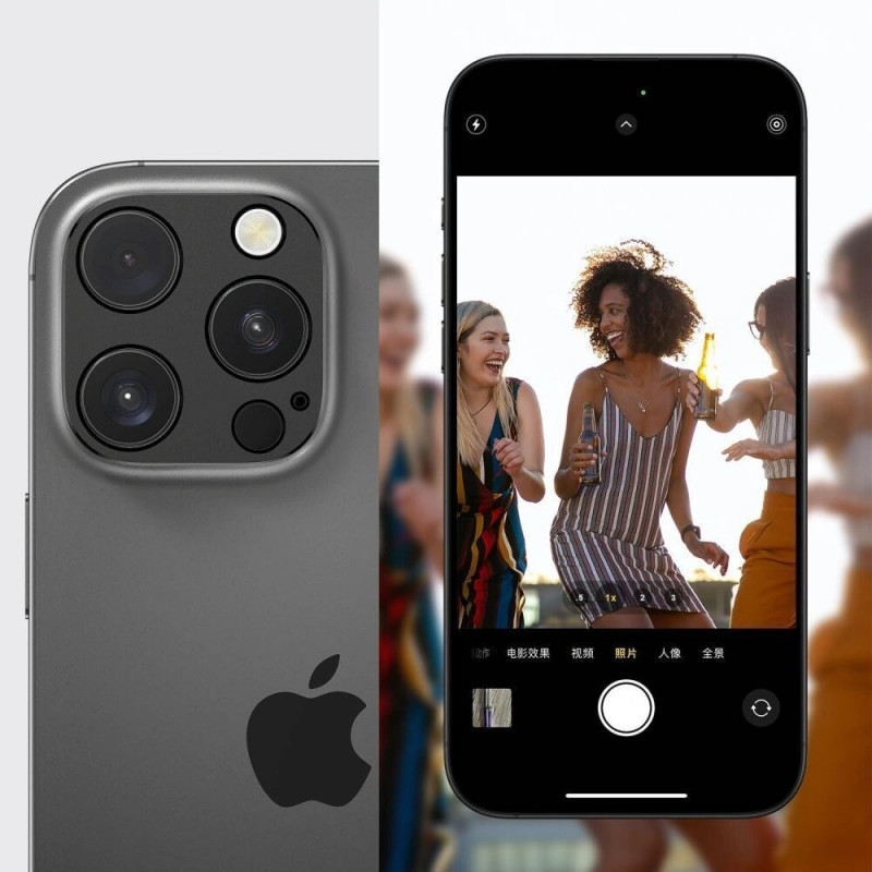 Tech-Protect Camalloy Fit+ Kamerabdeckung für Apple iPhone 17 Pro, Cosmic Orange