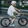 Rockbros LK-67 Jugend-Fahrradhelm mit abnehmbarem Visier, 54-58 cm, weiß