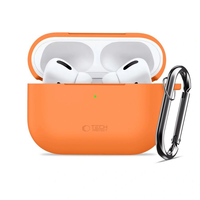 Tech-Protect Silicone Hook Hülle für Apple AirPods Pro 3, Cosmic Orange