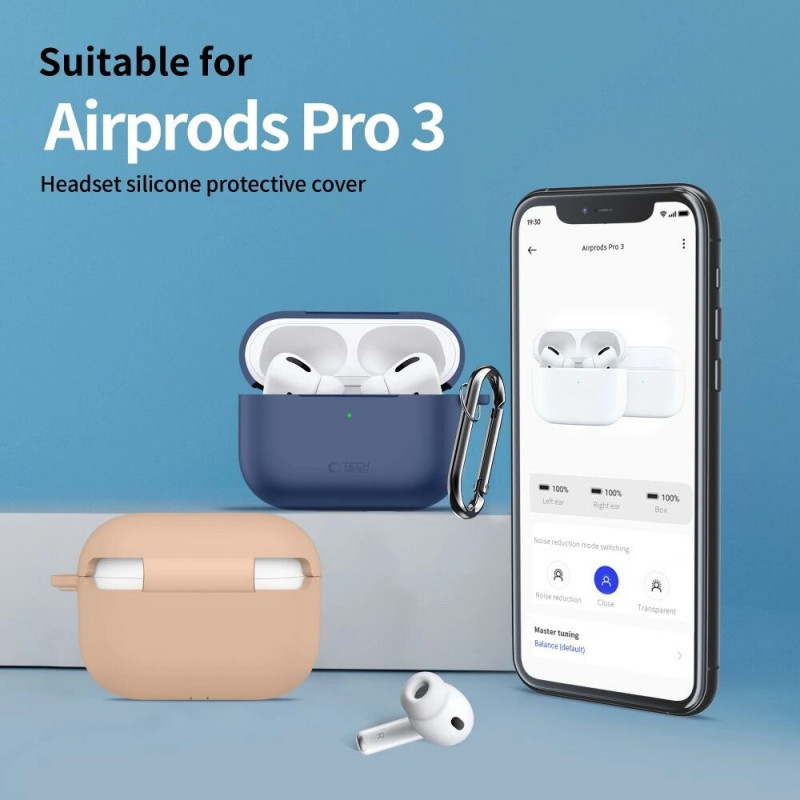 Tech-Protect Silicone Hook Hülle für Apple AirPods Pro 3, Cosmic Orange